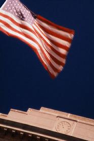 Flag and legislature building