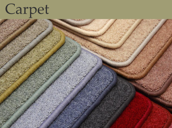 A rainbow of carpet samples await you at our showroom