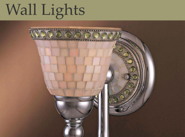 A pretty pink bath sconce with crystal details