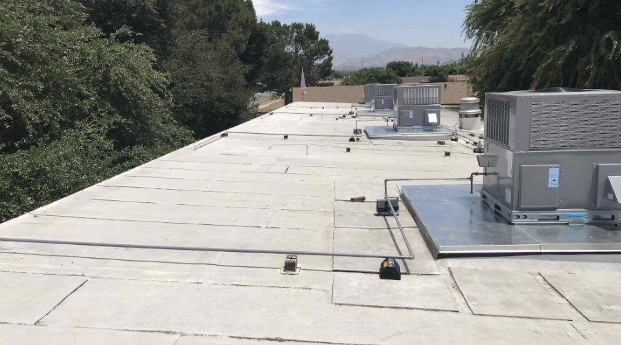Trane HVAC unit on roof