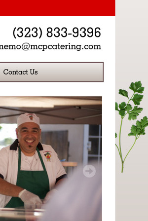 MCP Catering Website Snapshot