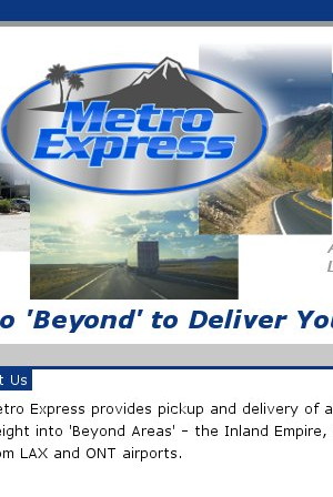 Metro Express Website Snapshot
