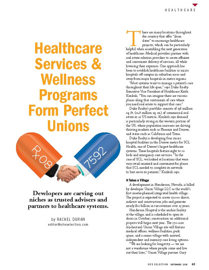 Site Selection Magazine Highlights MJPAs March LifeCare Campus
